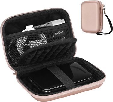 Чохол для жорсткого диска ProCase 2.5' (Rose Gold) - сумісний з Seagate, Toshiba, WD, Samsung, UnionSine
