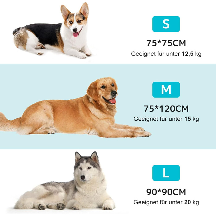 Килимок для собак OKYUK: м'яке, зручне ліжко для собак великих, середніх та маленьких порід. Ручної роботи, знімний чохол, 90x90 см, сіро-чорний колір