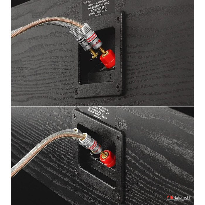 Позолочені бананові роз'єми Nakamichi 24K для акустичних кабелів 12-18 AWG, 4 мм, для підсилювачів, Hi-Fi ресиверів та домашніх кінотеатрів, 4 шт (2 пари)