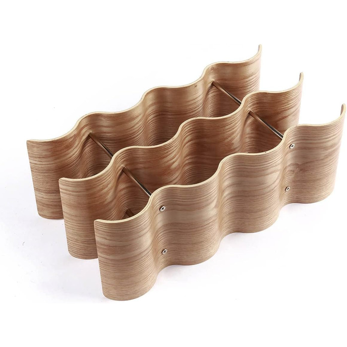 Dreiklang – be smart Wine Rack Bottle Rack made of Wood for 12 Bottles, Stable, Freestanding, Modern, Decorative, Space-Saving Small & Narrow, 3 Tiers (41.5 x 22.5 x 15.5 cm)