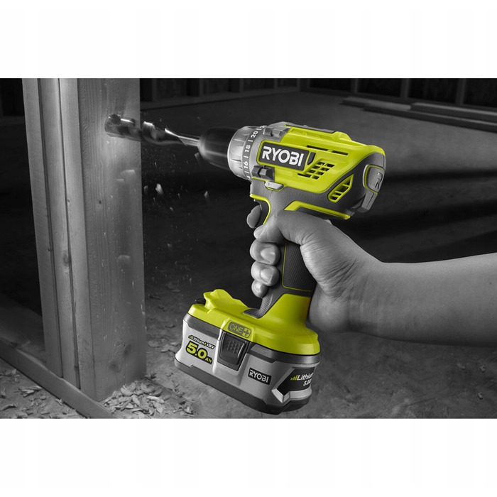Акумуляторний дриль-шурупокрут Ryobi 18 V 2,00 Ah 50 Nm з сумкою