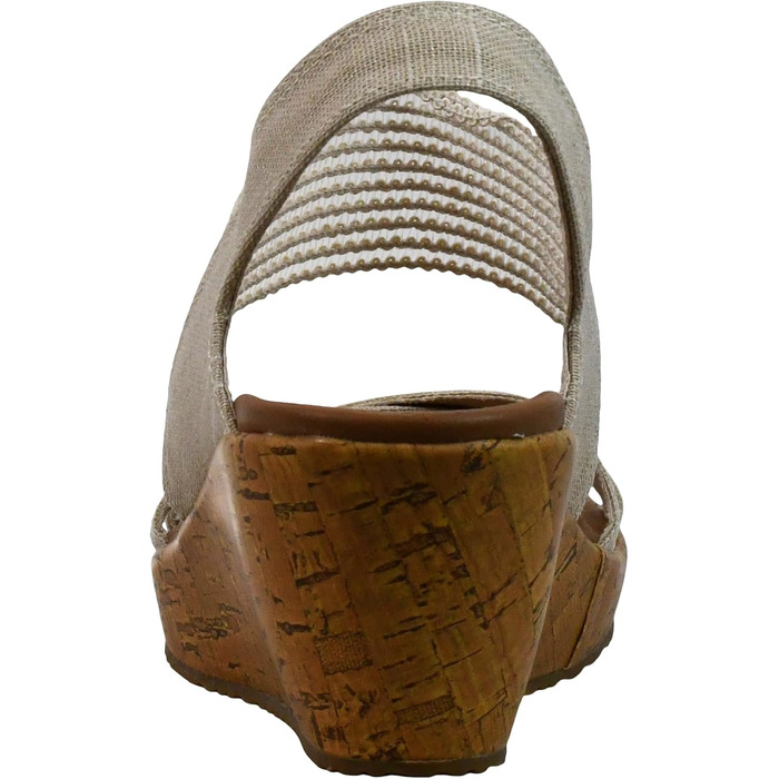 Skechers Beverlee - Бежеві кеди-платформи жіночі 39.5 EU