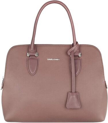 Сумка жіноча David Jones елегантна шопер (Tote Bag) з PU шкіри - рожева. Сумка через плече, багато відділень для роботи та повсякденного використання