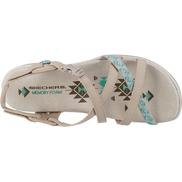 Сандалі жіночі Skechers Reggae Slim-Vacay 38 EU бежеві Duraleather