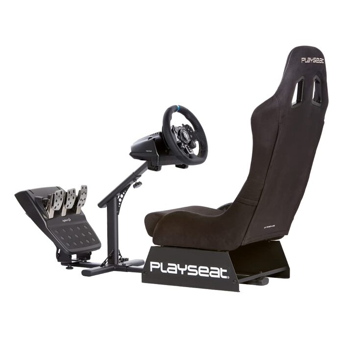 PLAYSEAT Evolution SIM Racing Cockpit: Комфортне крісло для гонок на PC та консолі | Підтримка Direct Drive | Сумісне з усіма популярними кермами та педалями | Видання Actifit (Спеціальне видання Sébastien Buemi)