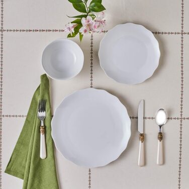 Karaca Solem: 18-частинний набір посуду з чорного стеінгоду для 6 осіб, з рельєфним декором