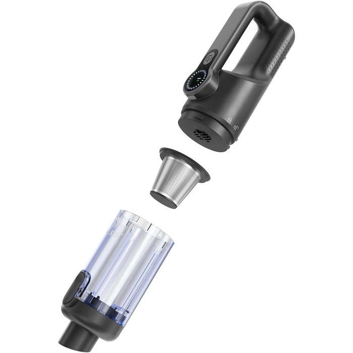 Акумуляторний ручний пилосос Mastergrip [ТЕСТ-ПЕРЕМОЖЕЦЬ] 80000 RPM з функцією продування, миючим HEPA-фільтром для дому та авто