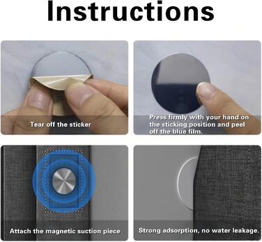 Штора для ванної кімнати анти-грибок водонепроникна магнітна з гачками, текстильна, 180x200 см, сіра