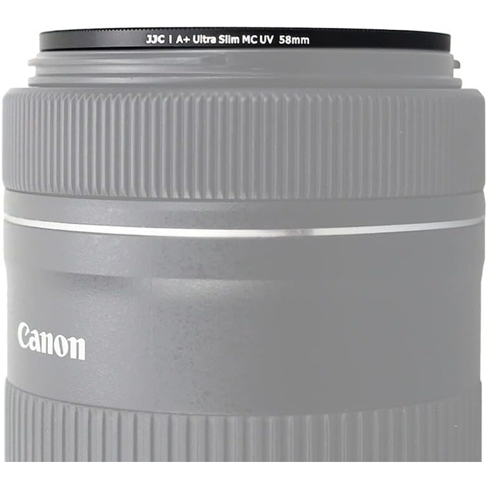 Фільтр JJC UV, 49 мм, ультратонкий, багатошарове покриття, захист від UV-променів, об'єктив для Canon Sony DSLR з різьбою 49 мм (Срібний)