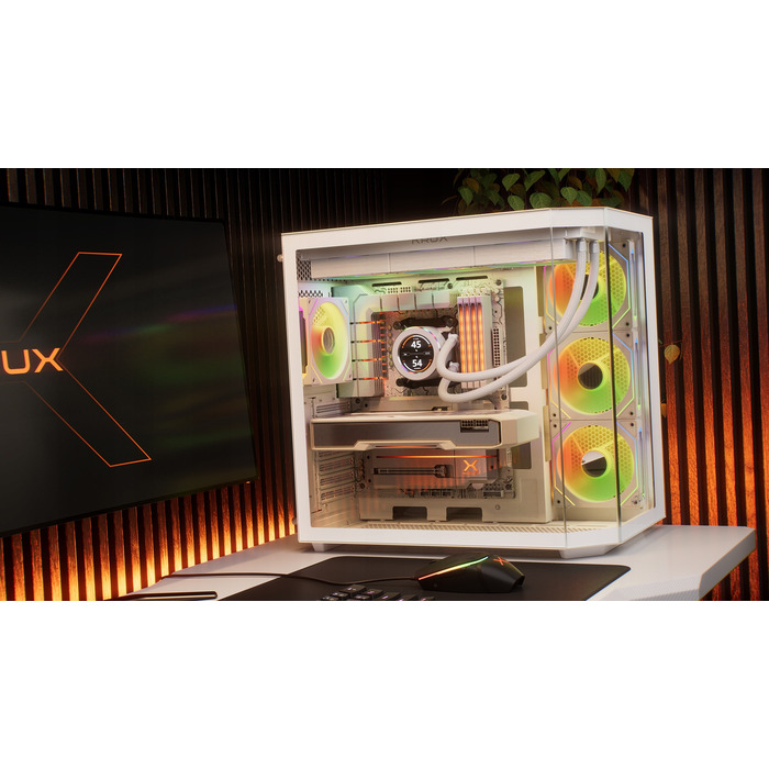 Рідинне охолодження AIO KRUX HydroGlance 360 ARGB LCD White, LCD-дисплей