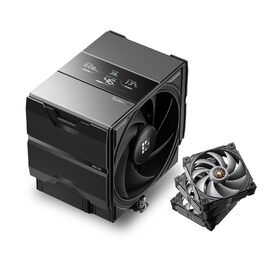 Система охолодження CPU Sudokoo SK700V для AM5: кулер з вентилятором 120 мм, цифровим дисплеєм та 6 heatpipes для AM5. Кулер з вентилятором 120 мм та одною баштою, повітряне охолодження з вільним доступом до RAM, 5 років гарантії (SK700V Чорний + MACH120 3IN1)