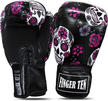 Боксерські рукавички для жінок, бокс, кікбоксинг, 8-16 oz, чорні. Ідеальні для тренувань, спарингу, MMA та роботи з мішком.