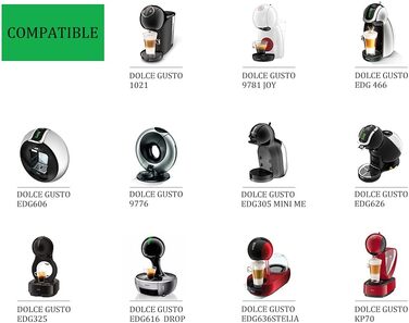 Багаторазові капсули для кави Dolce Gusto з нержавіючої сталі + темпер, ложка, щітка, для кавомашини, екологічні