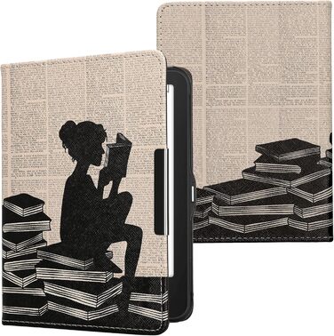 Чохол-книжка kwmobile для Tolino Vision 1/2/3/4 HD - Чохол для eReader з малюнком 