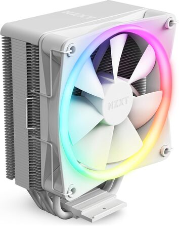 Охолоджувач повітряної циркуляції NZXT T120 RGB - білий, 120 мм, для Intel/AMD, 4 теплові трубки
