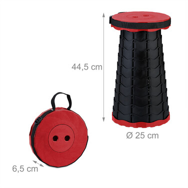 Relaxdays Telescopic Stool Camping