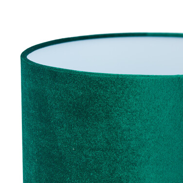 Relaxdays Table Lamp, Crystal and Velvet in Green
