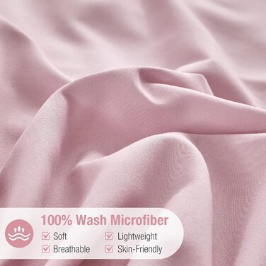 Комплект постільної білизни Lekesky 135x200 (4 частини) - сірий, з квітковим візерунком, мікрофібра, поліестер