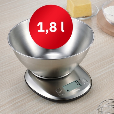 Кухонні ваги Webber EK4390, сріблястий/сірий, 5 кг