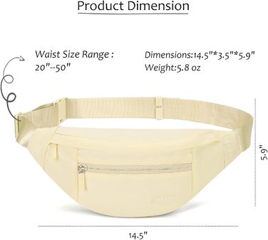 Чоловіча/жіноча поясна сумка MAXTOP – водонепроникна, 4 відділення, для активного відпочинку, туризму, спорту, чорна