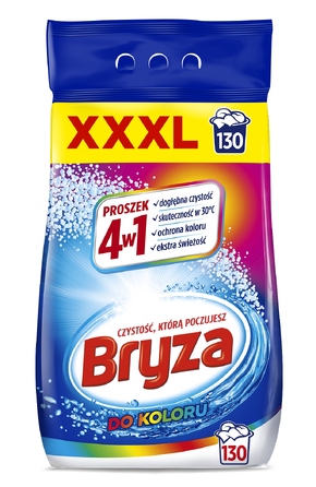Пральний порошок для кольорового одягу BRYZA Color 4в1, 8,45 кг (130 прань)