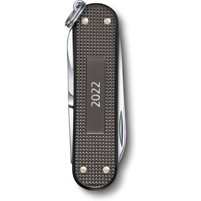 Нож VICTORINOX Classic SD Alox Limited Edition 2022, 5 функцій, Swiss Made, мультитул з ножицями, сірий, у подарунковій коробці