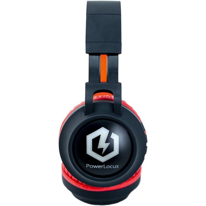 Дитячі навушники PowerLocus Bluetooth Over-Ear з обмеженням гучності 85dB, LED-підсвічуванням, складні, HD Stereo, з мікрофоном для телефону, планшета, ПК, TV (Червоний)