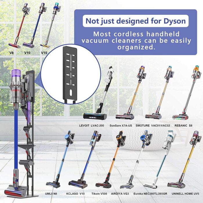 Підставка для пилососа AIKOLZON: органайзер для аксесуарів, сумісний з більшістю ручних бездротових пилососів