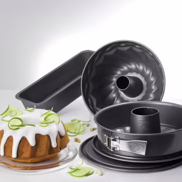 Набір форм для випічки Dr. Oetker Back-Harmonie 4 шт: роз’ємна, з трубчастим дном, для кексу, для хліба, з керамічним антипригарним покриттям