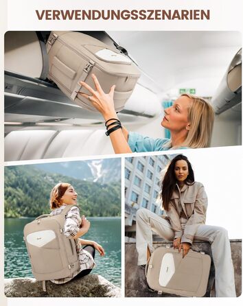 Рюкзак для ручної поклажі OVEVOOK: 40л, водонепроникний, з відділенням для ноутбука 17