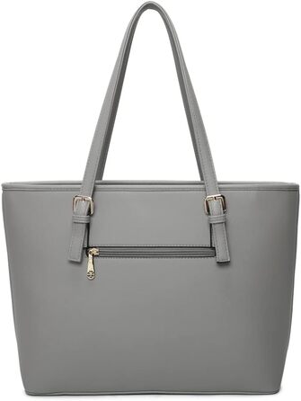 Сумка жіноча Gallantry Paris сіра - містка шопер для документів A4, плечова сумка, сумка для роботи та навчання
