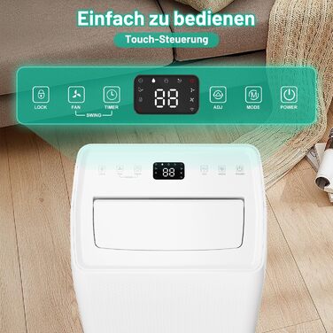 Електричний осушувач повітря Eulenke 26L для приміщень до 50м² з цифровим дисплеєм, 3 режими роботи, 4.3L резервуар та шланг, таймер 24h, керування через додаток, тиха робота, для підвалу