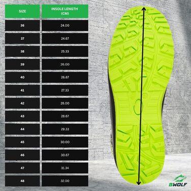 Черевики робочі чоловічі BWOLF SPYKE HI S3, водонепроникні, олієстійкі, антиковзкі, Ergo підошва, чорні