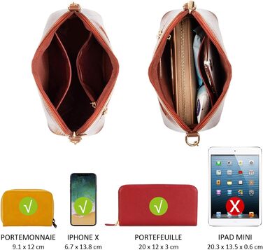 Сумка жіноча David Jones крокодилова шкіра коричнева через плече, клатч вечірній, повсякденна елегантна