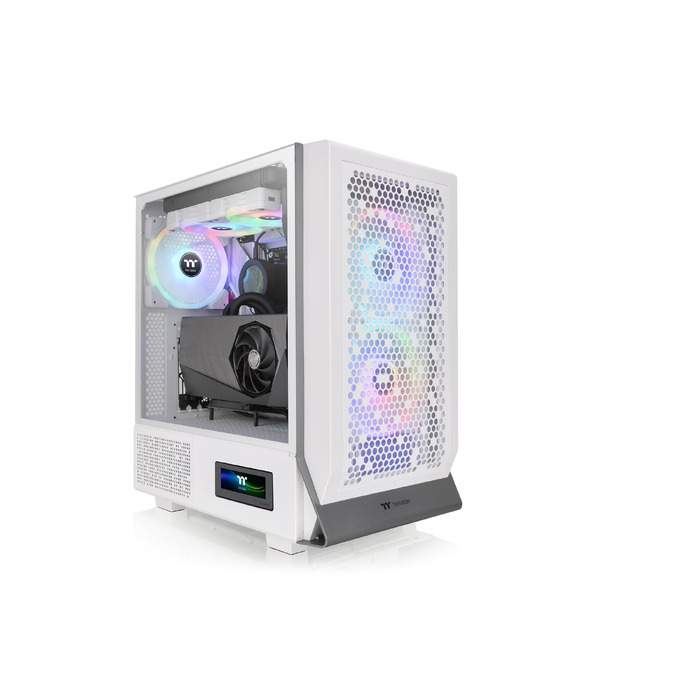 Корпус для ПК Thermaltake Ceres 300 TG ARGB Snow, Mid-Tower, ATX/E-ATX, 3x140мм вентилятори, загартоване скло, підтримка радіатора 360мм, білий