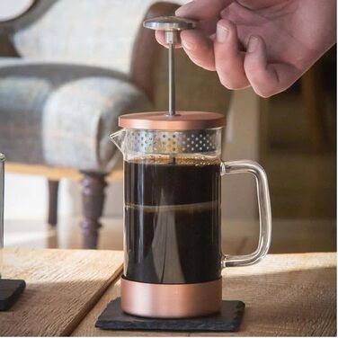 Френч-прес Barista & Co Core 1 л, скло та нержавіюча сталь, бірюзовий