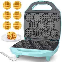 Міні вафельниця Baker's Friend Multi Mini - круглі вафлі 11x5.5 см, для сніданку, бранчу, вечірок, з EU вилкою