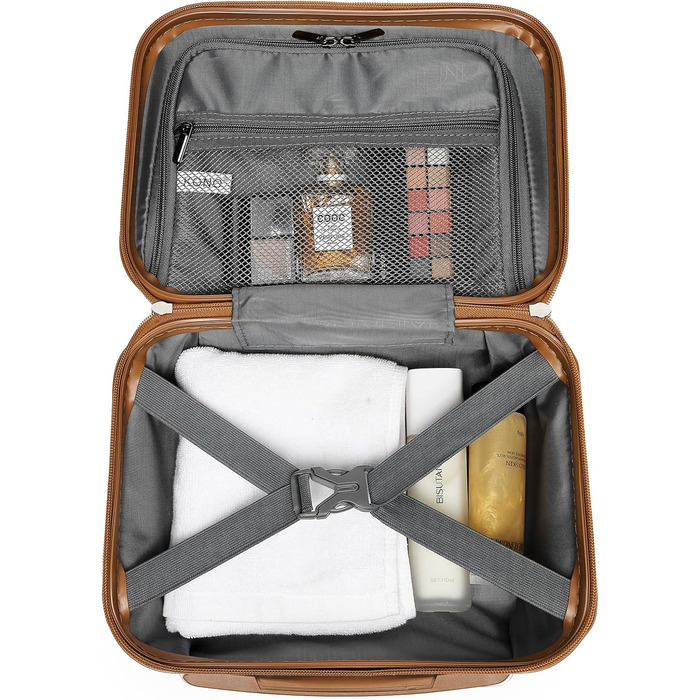 Набір валіз KONO 4 шт. з ABS, TSA-замок, коліщата-двійники, M-L-XL, білий