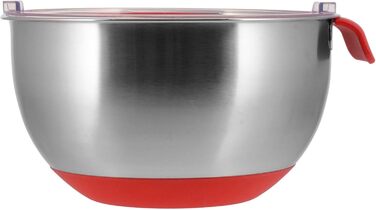 Набір мисок Gräwe: 1L, 2L, 4L, з нержавіючої сталі з кришкою, антиковзний низ