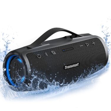 Tronsmart Mirtune S100: Bluetooth колонка водонепроникна IPX7, 20 год, для пляжу та вечірок (Чорна)