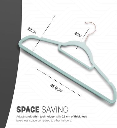 Плечики для одягу KEPLIN з антиковзаючою поверхнею, з тримачем для краваток та 360° обертанням, міцні та довговічні, економні, органайзер для шафи для костюмів, жакеток та одягу, рішення для зберігання вдома, 30 шт., м'ятно-зелений