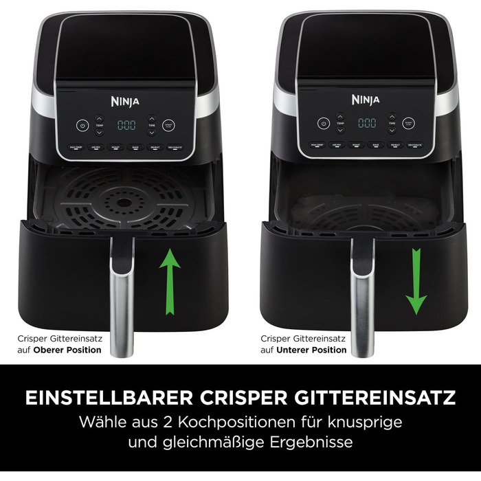 Фритюрниця повітряна Ninja Air Fryer MAX PRO 6.2L, сіра, AF180EU