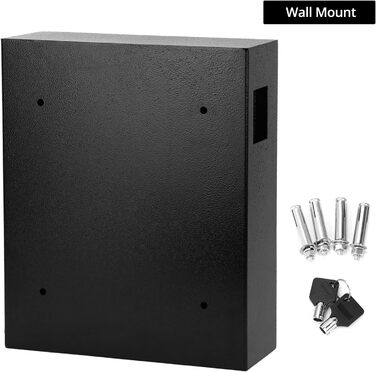 Шлюз для ключів QWORK® з електронним замком, 40 гачків, 36 x 30 x 10 см, сталева конструкція, висока безпека