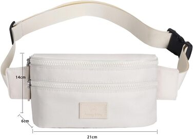 Поясна сумка на пояс для жінок та чоловіків, спортивна, водонепроникна, велика, для телефону, на бігу, бежева