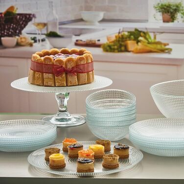 Топкапі Гурме: Патісерська таця з підставкою з скла 'Ліра', Ø 28 см, H 11 см, 1 шт.