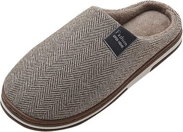 Тапочки жіночі зимові з плюшу, чоловічі теплі фетрові тапочки, зручні фетрові сліпони унісекс (A04 Кофе, 42 EU)