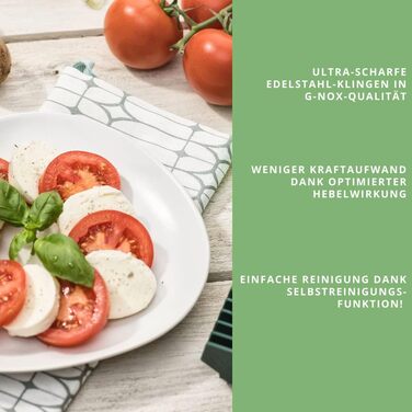 Genius Nicer Dicer Chef Deluxe XXL 37-Piece Set with Glass Bowl Set, Tomato & Vegetable Chopper & 3-in-1 Strainer Bowl - Crushes, Chops Onions, French Fry Cutter, Green