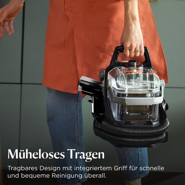 БІССЕЛ SpotClean HydroSteam: пароочисник для килимів та м'яких меблів, потужний 1000W, 3689N (новинка)