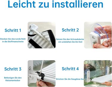Кігтеточка-ліжко для котів на вікно, гамак з міцними присосками до 18 кг, знімний та перевертаний чохол, складана та стабільна (смужки, L)