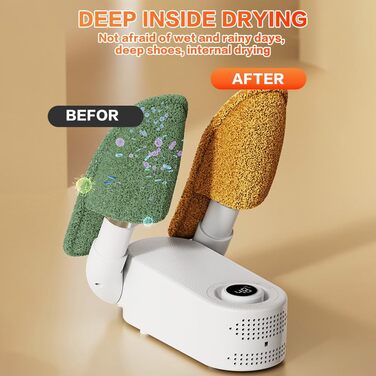 Електричний сушильник для взуття з таймером, антибактеріальний, для взуття, черевиків, футболок, лиж, шкарпеток, шапок, рукавичок